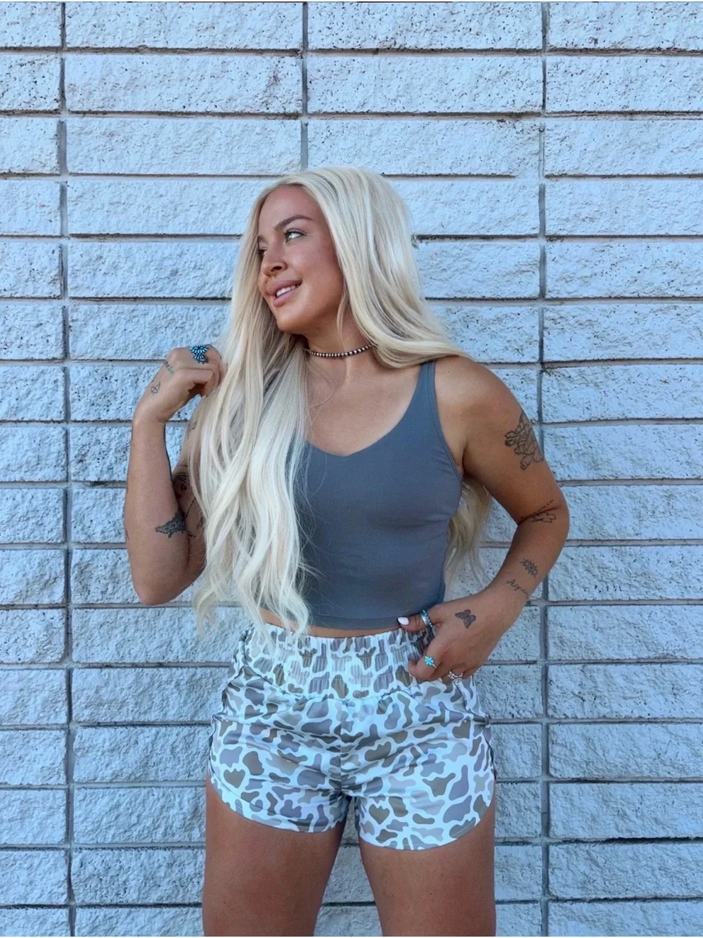 Womens duck camo shorts